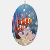 Gepersonaliseerde baby's eerste kerstmis vis keramisch ornament (Links)