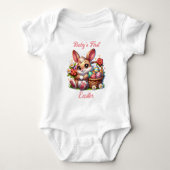 Gepersonaliseerde baby's eerste Pasen Romper (Voorkant)