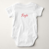 Gepersonaliseerde baby's eerste Pasen Romper (Achterkant)