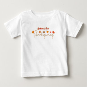 Gepersonaliseerde Baby's eerste Thanksgiving