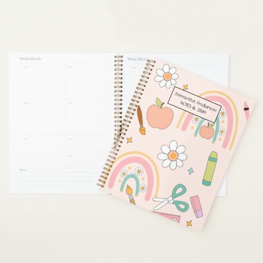Gepersonaliseerde Back to School Planner voor kind (Display)