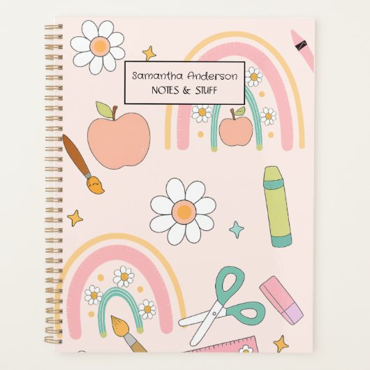 Gepersonaliseerde Back to School Planner voor kind (Voorkant)