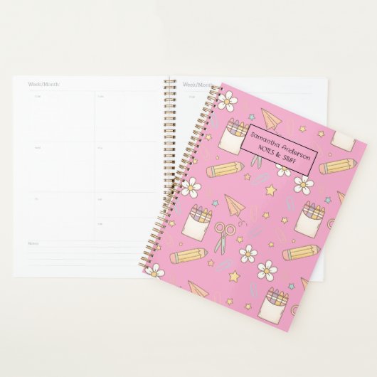 Gepersonaliseerde Back to School Planner voor kind (Display)