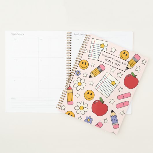 Gepersonaliseerde Back to School Planner voor kind (Display)