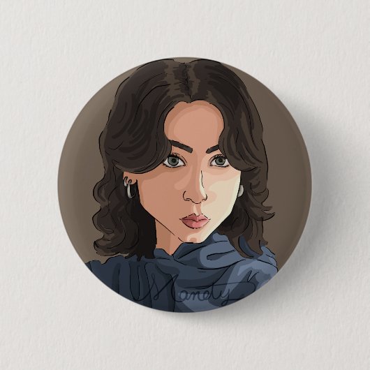 Gepersonaliseerde badge ronde button 5,7 cm (Voorkant)