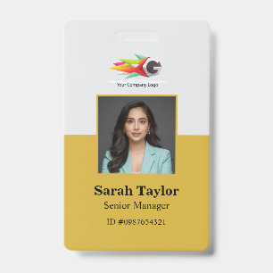 Gepersonaliseerde badge voor bedrijfsmedewerker