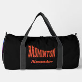 Gepersonaliseerde badminton kampioen duffel tas (Voorkant)