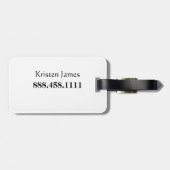 Gepersonaliseerde bagagelabel (Achterkant horizontaal)