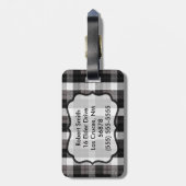 Gepersonaliseerde Bagagelabel lgbtq regenboogvlag (Achterkant verticaal)