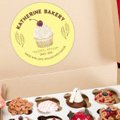 Gepersonaliseerde Bakkerij Product Label (Cupcake)