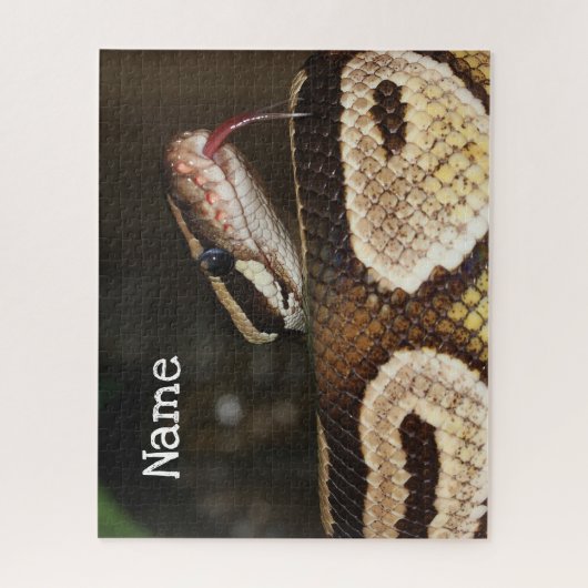 Gepersonaliseerde bal Python Pet Snake Legpuzzel (Verticaal)