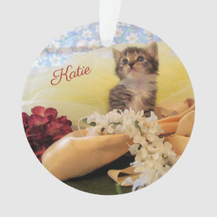 Gepersonaliseerde Ballerina Kitten Kate - Acryl Ornament