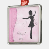 Gepersonaliseerde Ballerina Silhouette Ornament (Links)