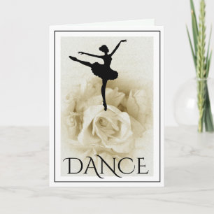 Gepersonaliseerde Ballerina Sophisticated Ballet D Kaart
