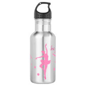 Gepersonaliseerde Ballerina Water Fles | Overwegin (Voorkant)