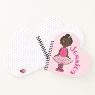 Gepersonaliseerde ballet Ballerina Dance Teacher P Notitieboek