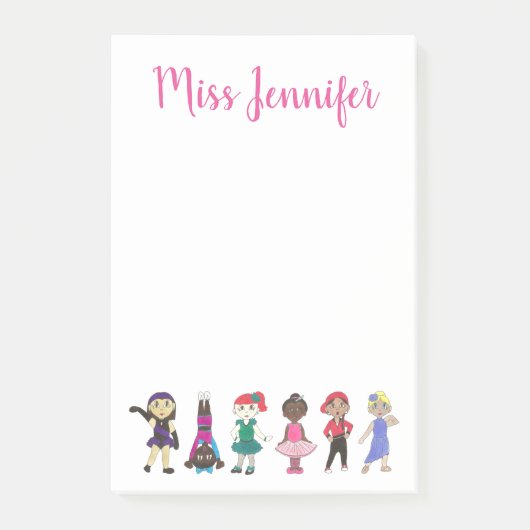 Gepersonaliseerde ballet Jazz Tap Dance Teacher St Post-it® Notes (Voorkant)
