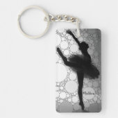Gepersonaliseerde balletdansballerina sleutelhanger (Voorkant)