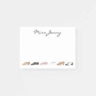 Gepersonaliseerde ballettas Tap Jazz Dance Teacher Post-it® Notes