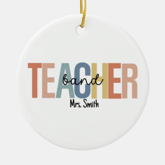 Gepersonaliseerde Band Teacher Christmas Keramisch Ornament