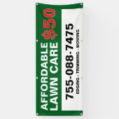 Gepersonaliseerde banner voor gazonverzorging (Verticaal)