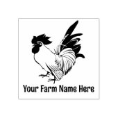 Gepersonaliseerde Bantam Rooster Chicken Rooster B Rubberstempel (Afrduk)