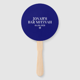 Gepersonaliseerde Bar Mitswa handfans Handwaaier