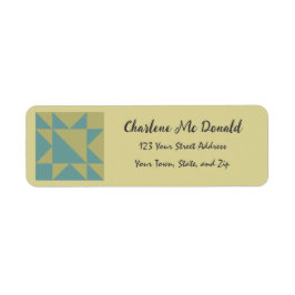 Gepersonaliseerde Barn Quilt Adres Mailing Labels