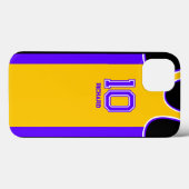 Gepersonaliseerde Basketbal Fan Jersey Naam en num Case-Mate iPhone Case (Achterkant (horizontaal))