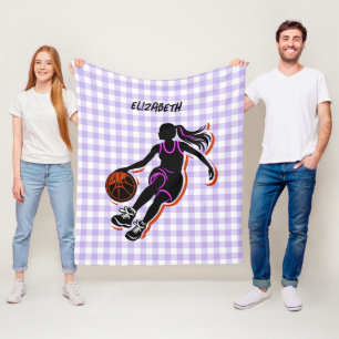 Gepersonaliseerde Basketbal Meisje Deken