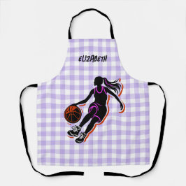 Gepersonaliseerde Basketbal Meisje Schort
