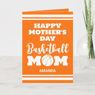 Gepersonaliseerde Basketbal Moeder Moederdag Foto Kaart