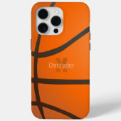 Gepersonaliseerde Basketbal Monogram Initialen Naa Case-Mate iPhone Case (Achterkant)