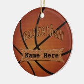 gepersonaliseerde basketbal Ornamenten (Links)