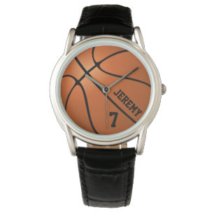 Gepersonaliseerde Basketbal Speler Coach Naam Numm Horloge