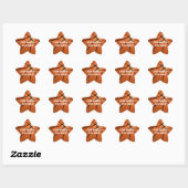 Gepersonaliseerde Basketbal Star stickers (Vel)