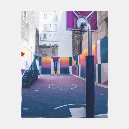 gepersonaliseerde basketbalcadeaus fleece deken (Voorkant)