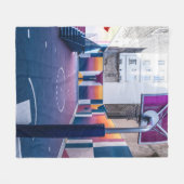 gepersonaliseerde basketbalcadeaus fleece deken (Voorkant (Horizontaal))