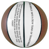 Gepersonaliseerde Basketball Birthday Gift Basketbal (Verticaal)