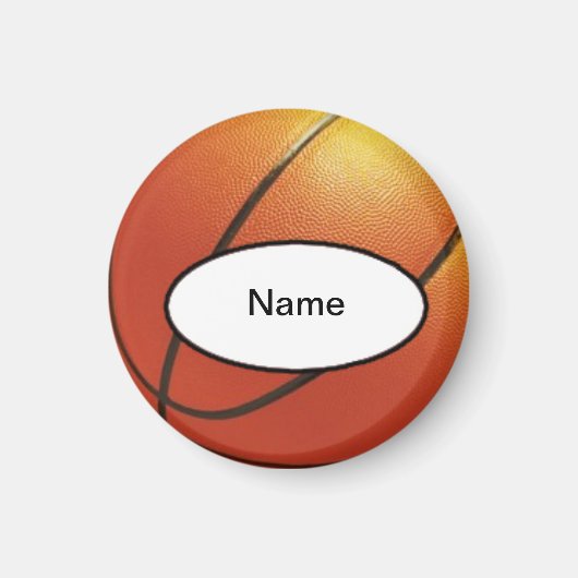 gepersonaliseerde basketball magneet (Voorkant)