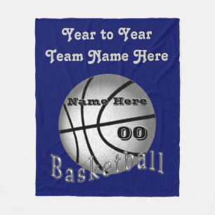 Gepersonaliseerde Basketball Senior Night Gifts Bl Fleece Deken