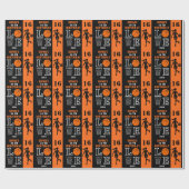 Gepersonaliseerde basketbalspeler Meisje, Verjaard Cadeaupapier (Vlak)