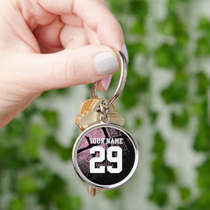 Gepersonaliseerde basketbaltrui nummer klein metaa sleutelhanger