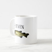 Gepersonaliseerde Bass Fish Coffee Mok (Voorkant links)