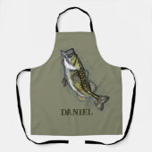 Gepersonaliseerde Bass Fish Schort (Voorkant)