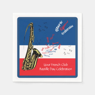 Gepersonaliseerde Bastille Dag Servetten