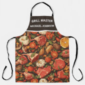 Gepersonaliseerde BBQ Grill Master Schort (Voorkant)
