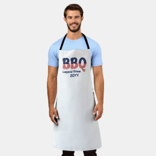 Gepersonaliseerde BBQ-legende sinds patriottisch Schort
