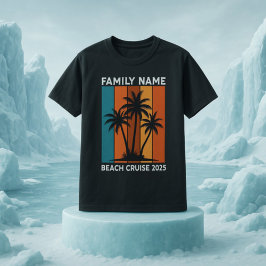 Gepersonaliseerde Beach Family Reunion Cruise T-shirt