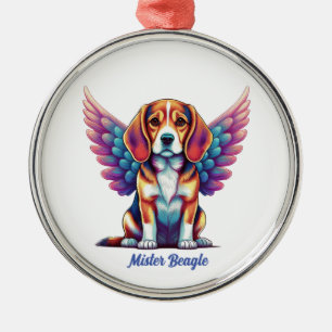 Gepersonaliseerde Beagle Memorial Acryl Dog Orname Metalen Ornament